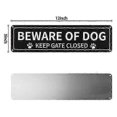 thumbnail image 3 of 2 Pack Beware of Dog Sign, 12X3 Inch Rust Free .040 Aluminum Metal Sign, Reflective, Fade , UV Protected Edition, 3 of 5