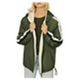 thumbnail image 2 of Sanctuary Clothing Womens Track-Stripe Parka Coat, Green, Medium, 2 of 2