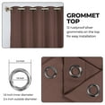 thumbnail image 3 of Bkue Nile Mills Modern, Classic Solid Semi Blackout Curtains, Set of 2, 70" x 63", Cappuccino, 3 of 11