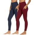 thumbnail image 2 of VEKDONE 2 Pack Sports Leggings for Women High Waisted Tummy Control Tight Yoga Pants with Inner Pocket Stretch Plus Size Athletic Leggings, 2 of 7