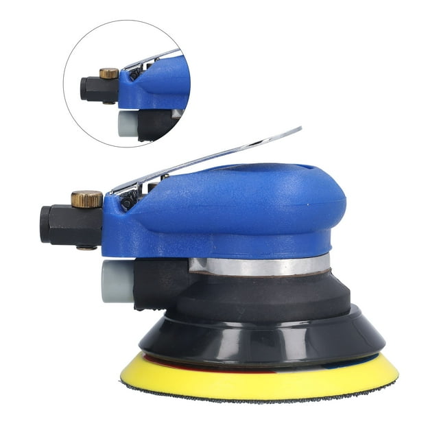 Orbital Sander, 5inch 10000rpm Fast Grinding Random Orbital Sanders Pneumatic Sander High Speed Rotation Precise Machining Air Sanding Machine For Wood Polisher Metal
