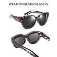 thumbnail image 5 of TINHAO Fit Over Glasses Sunglasses with Hard Case, Wrap Around Cat-Eye Polarized Wear Over Rx Glasses, UV400 Protection, Gift Ready, 5 of 8