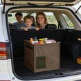thumbnail image 6 of Foldable Collapsible Camping Storage Bin, Waterproof Outdoor Trash Can for Picnic, Brown, 6 of 6