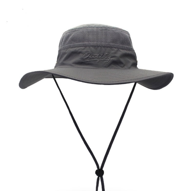 flat brim bucket hat