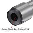 thumbnail image 3 of Unique Bargains 6.35mm (1/4') to 6.35mm (1/4') Router Collet Extension Rod Converter Adapter for Engraving Machine, 3 of 5