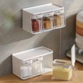 thumbnail image 1 of Spice Rack 3 Grids with Spoon Kitchen Container with Lid, Seasoning Box Kitchen Spice Jar, Seasoning Box, Bottle and Jar, 1 of 4