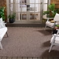 thumbnail image 2 of Safavieh Courtyard Finnian Solid Indoor/Outdoor Area Rug, Natural/Black, 8' x 10' Round, 2 of 15