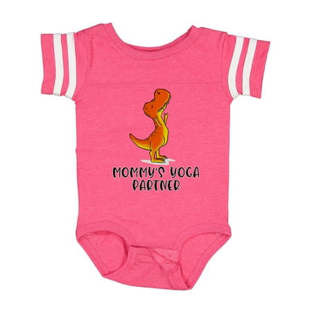 

Inktastic Mommy s Yoga Partner Tyrannosaurus Rex Gift Baby Boy or Baby Girl Bodysuit