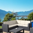 thumbnail image 4 of Compamia Monaco 5 Piece Outdoor Sectional in Dark Gray with Cushion, 4 of 5