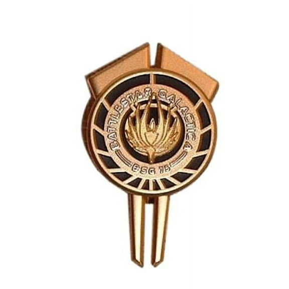 Battlestar Galactica BSG 75 Commander Gold Dress Uniform Pin