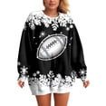 thumbnail image 6 of Godom Womens Football Sweatshirt Graphic Y2k Hoodies Pullover Rugby Printed Long Sleeve Tops with Pockets, 6 of 6