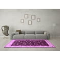 thumbnail image 3 of Ahgly Company Indoor Square Persian Purple Traditional Area Rugs, 3' Square, 3 of 4