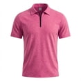 thumbnail image 6 of LTTVQM Men's Quarter Zip Pullover 2026 Mock Neck Quilted Sweatshirt Fleece Lightweight Casual Zipper Golf Shirts Pink 3XL, 6 of 6