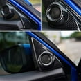 thumbnail image 4 of Fauful For 2016-2021 Honda Civic Interior Door Stereo Speaker Cover Carbon Fiber Style, 4 of 5