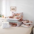 thumbnail image 6 of Castle Fairy Cute Deer Twin Bedding Sets 7-Piece for Teenagers,Cartoon Jungle Animal Bedding Comforter Set Microfiber,Kawaii Woodland Wildlife Breathable Sheet Sets,Breathable Home Decor,Reversible, 6 of 8