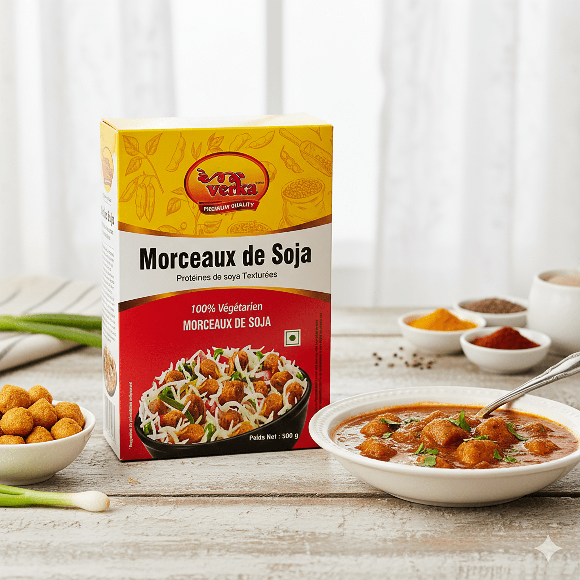 Verka Morceaux de soja, 500g