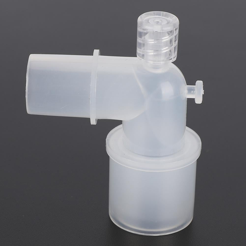 Gupbes Breathing Tube Adapter,Breathing Tube Connector,L Shaped Plastic Hose Connector Breathing Tube Connection Adapter for Ventilation Tube