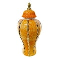 thumbnail image 1 of Jarrón de porcelana con forma de jengibre, florero de cerámica, jarrón chino estético, tarro de templo, capullo 18cmx18cmx36cm, 1 of 9