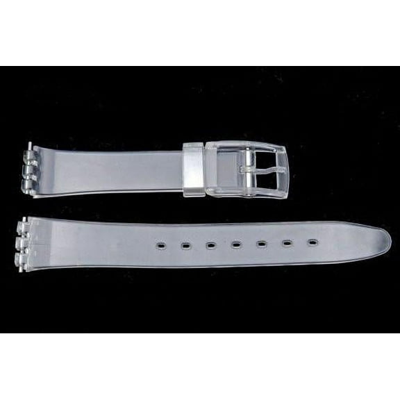 Swatch Replacement Clear Mens 17mm Plastic Watch Band