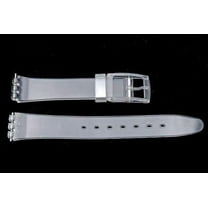 Swatch Replacement Clear Mens 17mm Plastic Watch Band