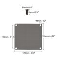 thumbnail image 2 of Unique Bargains 120mm Mesh Dustproof Cover Screwed Computer Fan Filter Grills Black 8 Pack, 2 of 5