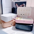thumbnail image 2 of HEVIRGO Jewelry Storage Box Earring Necklace Holder Large Capacity Multiple Compartments Lightweight Portable Jewelry Organizer, 2 of 8