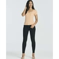 thumbnail image 6 of Real Essentials 4 Pack: Women's Soft Ribbed Knit Split Neck T-Shirt - Casual Office Summer Top (Available In Plus), 6 of 6