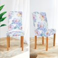 thumbnail image 3 of Yayeee 2 Pack Dining Chair Covers Stretch Parson Chairs Slipcovers Seat Protector, Pastel Flower Pattern, 3 of 6