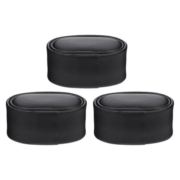 BESTOYARD 3 Pcs Watch Display Pillows Black PU Professional Anti Scratch Cushion for Watches