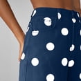 thumbnail image 6 of Jovrlynd Womens Wide Leg Polka Dot Jeans Straight High Waisted Fashion Boho Denim Pants with Pockets, S-XL, 6 of 8
