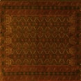 thumbnail image 1 of Ahgly Company Machine Washable Indoor Square Persian Yellow Traditional Area Rugs, 5' Square, 1 of 4