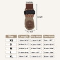 thumbnail image 2 of Unique Bargains 4Pcs Non-Slip Dog Socks with Adjustable Tapes Beige M, 2 of 7