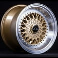 thumbnail image 1 of For 15x8 inch (1 Single Wheel Only) JNC Wheels - 15" JNC004 Gold Machined Lip Gold Rivet Rim - 4x100/4x114.3 JNC Wheels-20222034118, 1 of 2