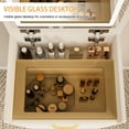 thumbnail image 3 of American Style Vanity With Hidden Organizer - White Bedroom Desk 3 Drawers For, 3 of 5
