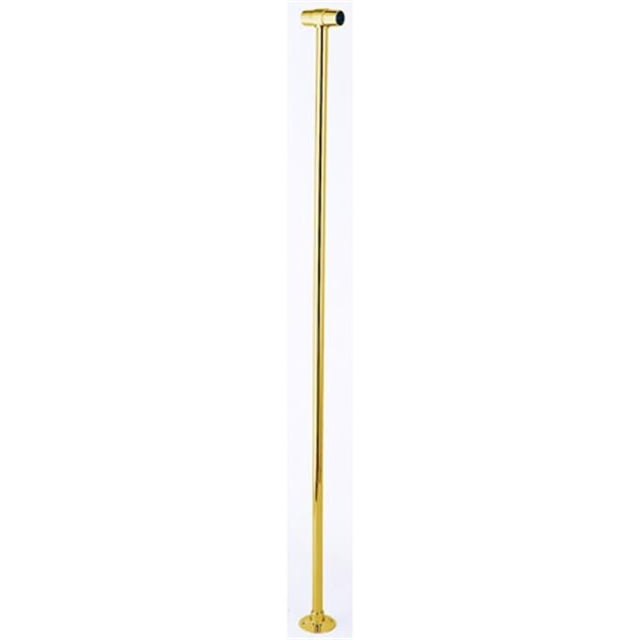 Kingston Brass Abt1042-2 Tige de Support de Rideau de Douche - Finition Laiton Poli