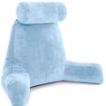 thumbnail image 1 of Almohada XXL para esposos. Almohada de lectura para sillón con brazos y respaldo. Azul cielo. Almohada para la espalda para sentarse en la cama. Almohada para brazos para descansar en la cama. Cómoda, 1 of 1