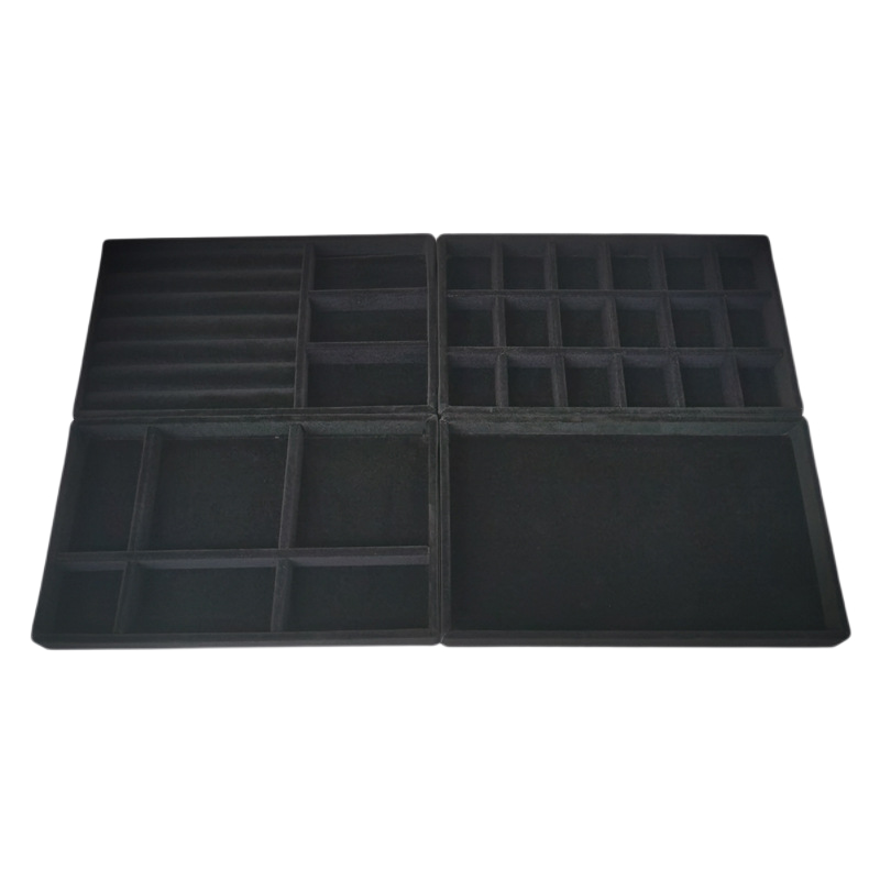 Set of 4 Jewelry Organizer Stackable Jewelry Trays with Drawers