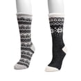 thumbnail image 2 of MUK LUKS Women's 2 Pair Pack Tall Heat Retainer Boot Socks, 2 of 3
