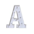 thumbnail image 3 of Agiferg Alphabet LED Letter Lights Light Up White Plastic Letters Standing Hanging A, 3 of 3