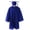 Navy, variant on Odeerbi 3-12 Years Toddler Kids Boys Girls Graduation Gown & Cap Set Shiny Solid Color Long Sleeve Robe 2-Piece Outfit for Graduation Ceremony