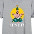thumbnail image 3 of SpongeBob SquarePants - Patrick It's Lit - Juniors Ideal Flowy Muscle T-Shirt, 3 of 6