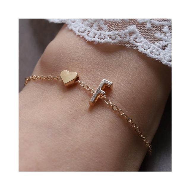 EZLIFE Pulsera 26 Pulseras con Letras Iniciales en Inglés para Enamorados Mujeres Hombres Por Rápido I9I5