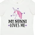 thumbnail image 4 of Inktastic My Nonni Loves Me Girl Unicorn Girls Toddler T-Shirt, 4 of 5