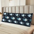 thumbnail image 2 of Balery Gnome and Snowflakes Funda Protectora para Almohada Corporal de Algodón Hipoalergénico con Cierre(55 x 21 pulgadas), Almohadas No Incluidas, 2 of 7