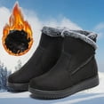 thumbnail image 2 of Funie Bottes de Neige à Fermeture Éclair pour Femmes Bottines Courtes pour Extérieur Travail Fête, 2 of 8