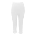 thumbnail image 6 of ANINEO Women Casual Cropped Trousers Fashionable Solid Color Button Front Ankle Pants Everyday Comfortable Calf Length Stylish Daily Female Slacks, 6 of 9