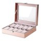 thumbnail image 1 of Special Case For Women Female Girl Friend Wrist Watches Box Storage Collect Pink Pu Leather 10 Grid-haoyi, 1 of 5