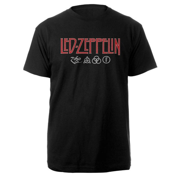 Led Zeppelin  Adult Symbols Logo T-Shirt