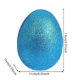 thumbnail image 3 of Random Color Fillable Easter Egg Large Easter Egg for Filling Treater for BasketFillers Easter Theme Glitter Easter Painted Egg Party Classroom Prize Supplies, 3 of 9