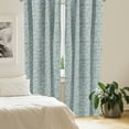 thumbnail image 2 of Ambesonne Ivory and Blue Curtains, Nature Floral Petals, Pair of 28"x84", Ivory Slate Blue, 2 of 5